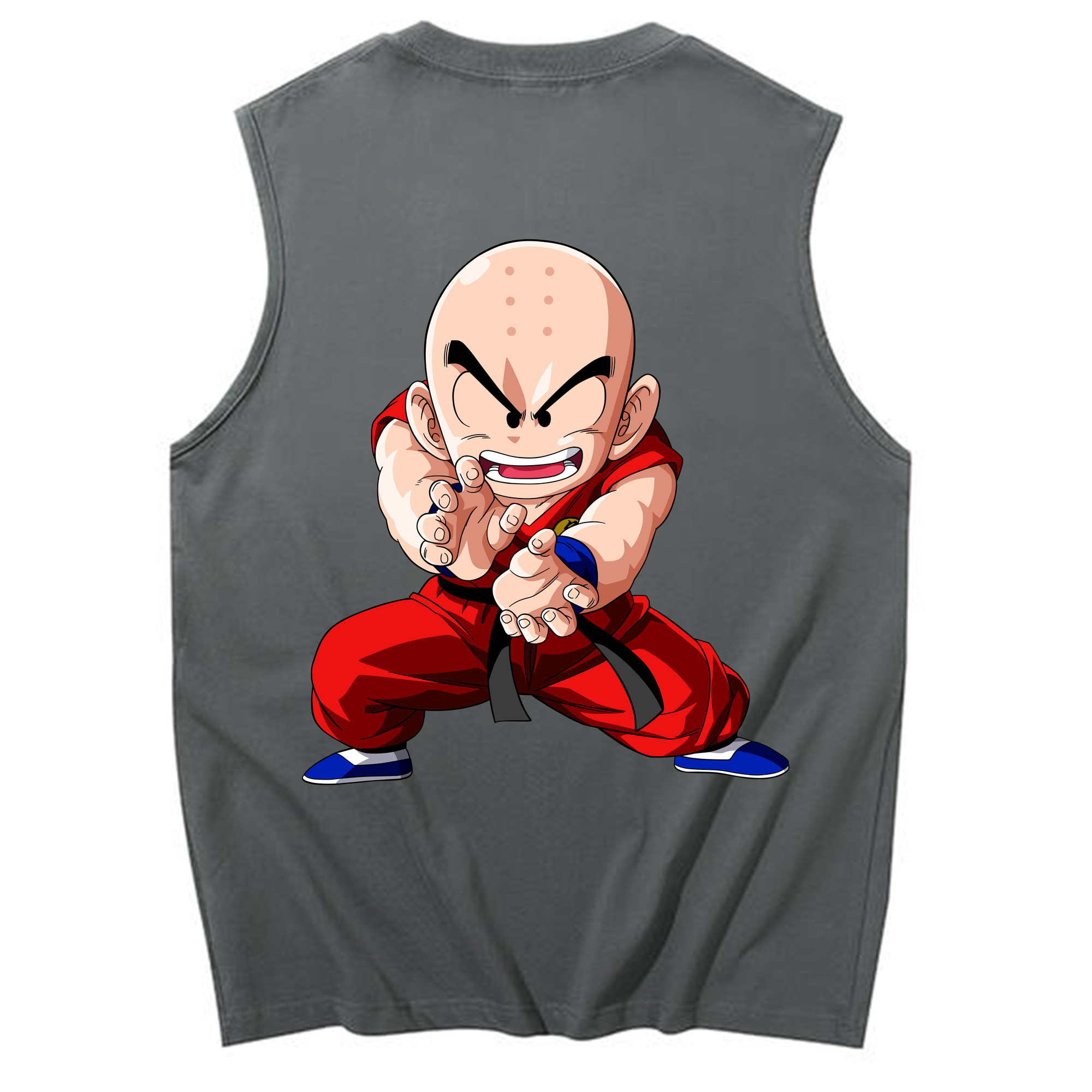 （画像用） ドラゴンボール クリリン DRAGON BALL krillin コットン100％タンクトップ（背面プリント）